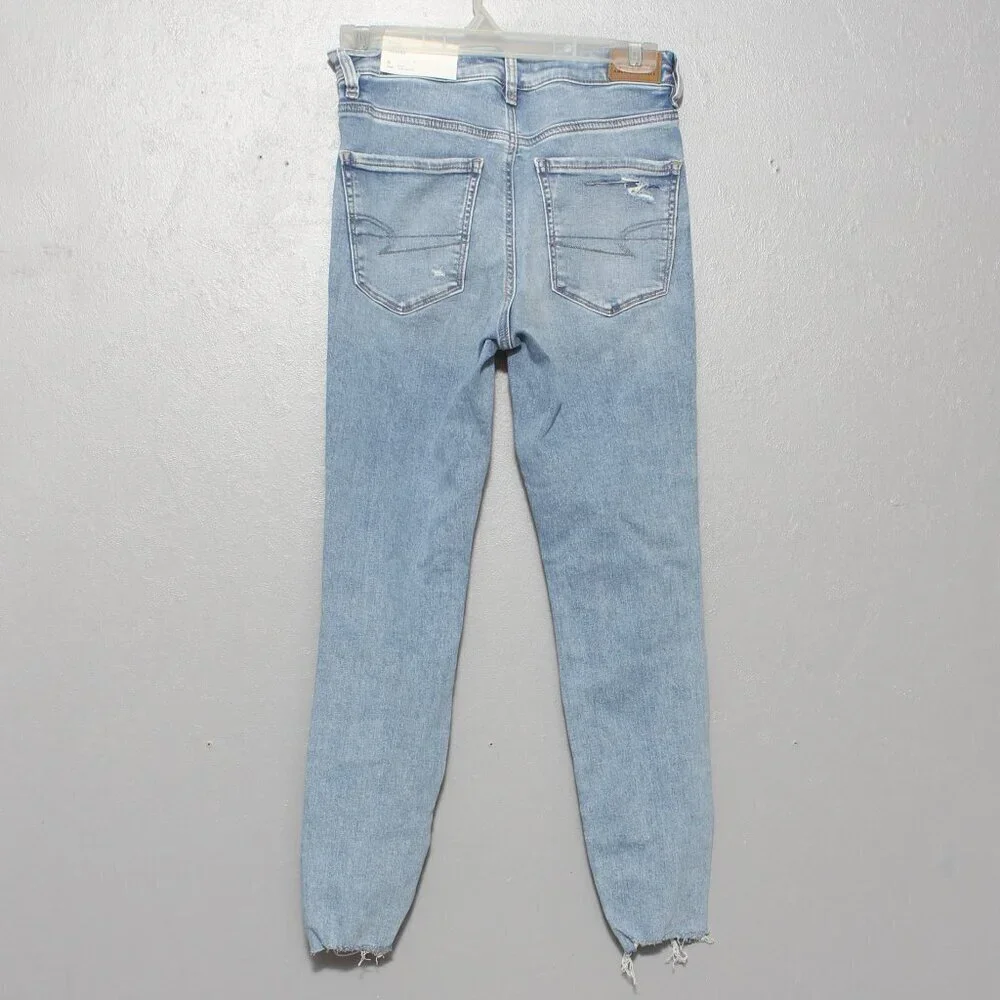 American Eagle nwt damaged return distressed super high rise jegging